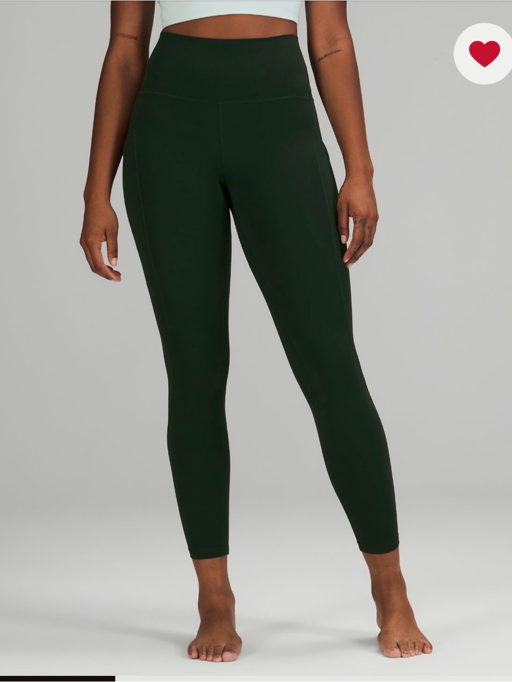 lululemon Align sz 12 High-Rise Leggings with Side Pockets Rainforest green